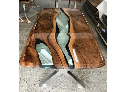 Couchtisch epoxidharz tisch Holz Handarbeit Tische Massive Möbel Harz