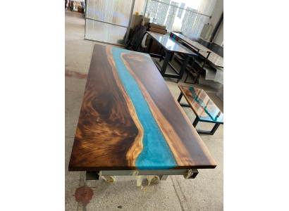 Tische Esstisch Design Tisch Moderne Meer Fluss Möbel Tische Epoxid