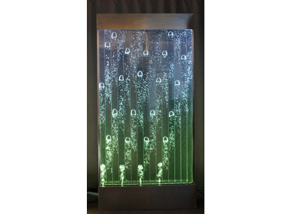 Wandpaneel mit Wasserblasen LED Dekorative Wasserwand Designer Wasser Wand