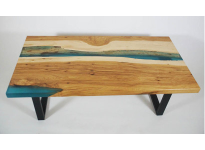Couchtisch River Table Epoxidharz Massiv Tische 120x70 Flusstisch Echtes Holz