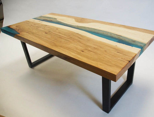Couchtisch River Table Epoxidharz Massiv Tische 120x70 Flusstisch Echtes Holz