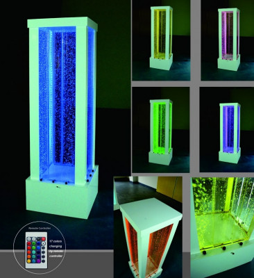 Luxus Säule Wassersäulen Wasser Wand Säulen 200cm Edelstahl