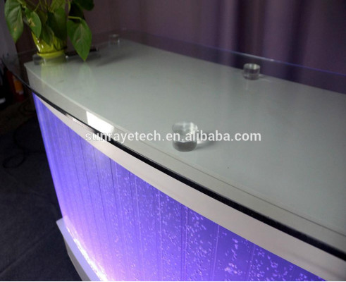 Wasser Wand Design Bar Thresen Theke Säule Beleuchtete Luxus Tische