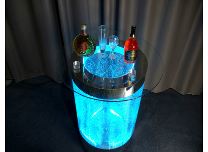 Led Bar Tisch Wasser Wand Bar Theke Regal Möbel Beleuchtete Couchtisch