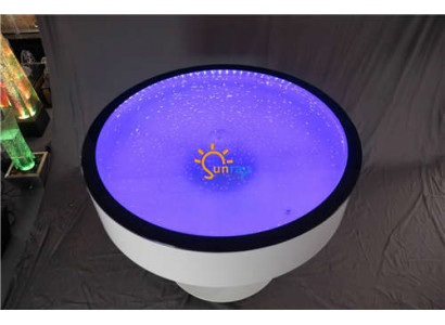 Runder Tisch Stehtisch Bar Rund Tische LED Wasser Spiel Beleuchtet LED