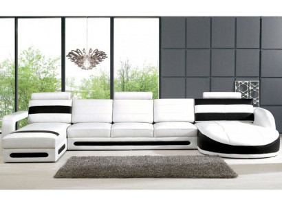 Wohnlandschaft Sofa mit USB Ecksofa Eckcouch Polster Garnitur Eck Ecke Sofas XXL