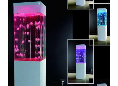 Design Aquarium Wassersäule Wasser Säule Dekoration Quallen Wasserwand