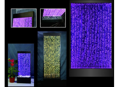 LED Wasserwand Wandpaneel mit Wasserblasen Designer Wasser Wand