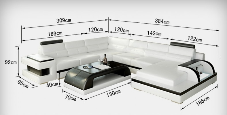 Moderne Ecksofa Couch Polster Eckgarnitur Wohnlandschaft Sofa Eck Garnitur + USB