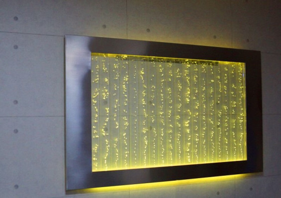 Led Wasswerwand Design Wasser Säulen Wasserfall Bild Wand Auqarium