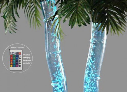Led Wasser Säulen Palme Kunstpflanze Pflanze Wassersäulen Säulen