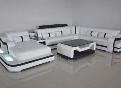Design Modern Sofa Couch Ecksofa Polster Neu Wohnlandschaft U-Form