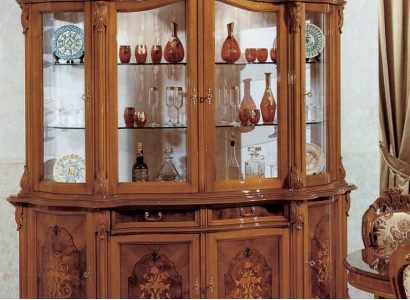xxl Vitrinen Glas Schrank Echtholz Vitrine Anrichte Italienische Möbel Schränke