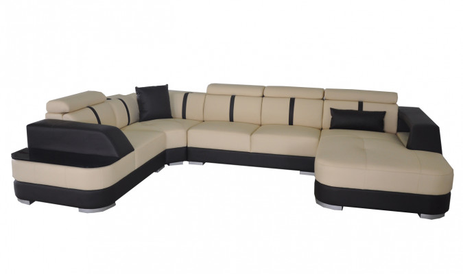 Eck Sofa Couch Polster Ecke Garnitur Leder Sofa Couchen Wohnlandschaft U Form