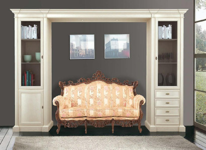 Schrank Vitrine Holz Wohnzimmer Möbel TV Schrankwände Moderne Design Wohnwand