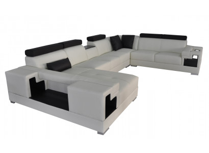 Ledersofa Eck Sofa Couch Wohnlandschaft Sofas Couchen Garnitur Design Modern Neu
