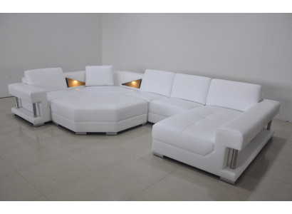 Ecksofas U Form Modernes Polster Wohnzimmer Möbel Ecksofa Ledersofa Design Sofa