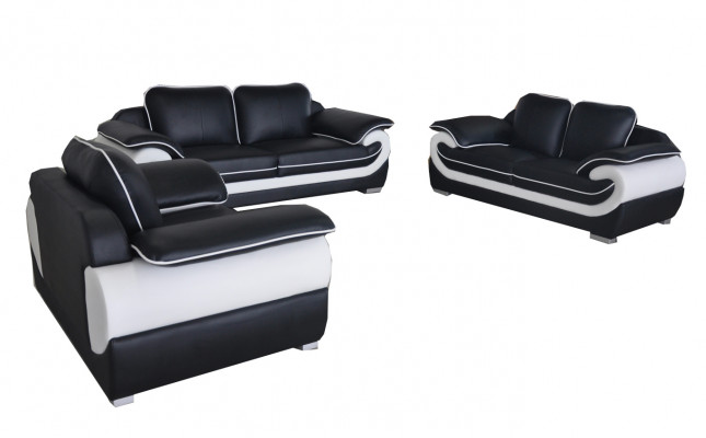 Wohn Couch Leder Sofa Polster Garnitur Eck Sofas Sitz Garnituren Neu Landschaft