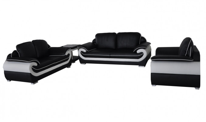 Wohn Couch Leder Sofa Polster Garnitur Eck Sofas Sitz Garnituren Neu Landschaft