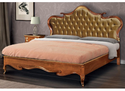 Chesterfield Bett Polster Design Luxus Doppel Hotel Betten Italienische Holz Neu
