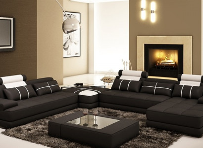 Ecksofa Sofa Couch Wohnlandschaft Ledersofa xxl Designer Sofas Wolfhagen