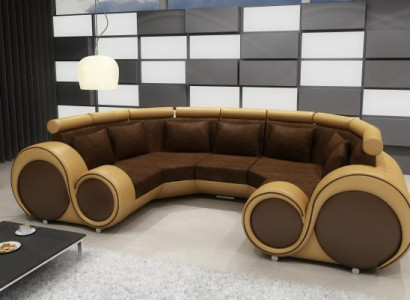 Wohnlandschaft Designer Sofa Textil Couch + USB Mikrofaser Polstergarnitur XXL
