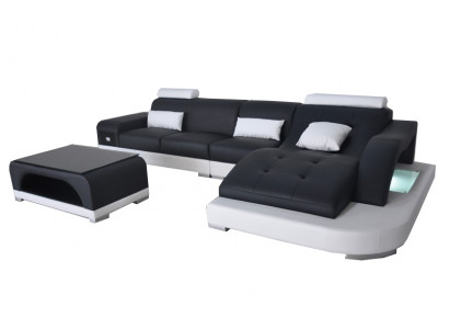 Eck Sofa Couch Polster Tisch Couchen Sofas Wohnlandschaft Luxus Garnitur