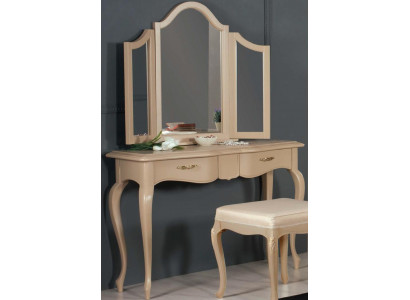 Schminktisch mit Spiegel Schlafzimmer Möbel Design Nachttisch Hocker 2tlg. Neu