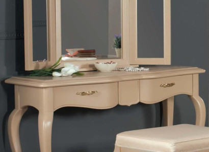 Schminktisch mit Spiegel Schlafzimmer Möbel Design Nachttisch Hocker 2tlg. Neu