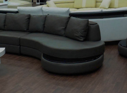 Wohnlandschaft Couch Polster Ecksofa Insel Sofa Ledersofa Eckgarnitur Neu PRII-S