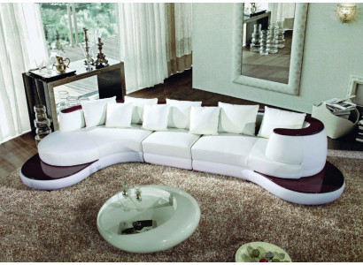 Rundsofa Sofa Couch Runde Polster Couchen Garnitur Ecksofa Sitz Ecke Rund Neu