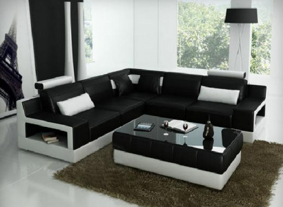 LEDERSOFA USB COUCH BETTFUNKTION GARNITUR WOHNLANDSCHAFT POLSTER Maßfertigung