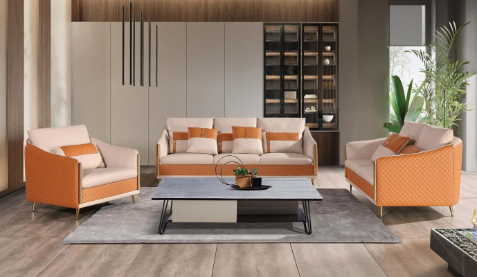 Designer Sofagarnitur Sofa Couch Polster Garnituren Sofas Exklusive Ledercouch