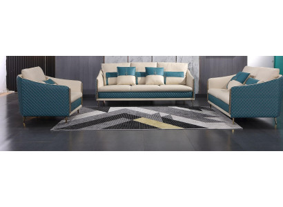 Designer Sofagarnitur Sofa Couch Polster Garnituren Sofas Exklusive Ledercouch