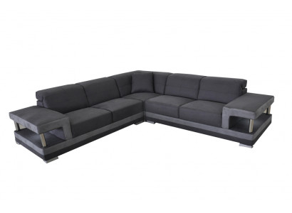 Leder Eck Sofa Couch Polster Wohnlandschaft Luxus Garnitur Ecke Sofas