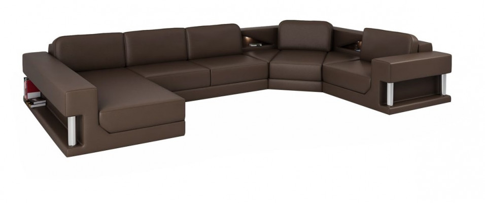 Wohnlandschaft Couch Polster Ecksofa Neu Ledersofa Designer Sofa U Form
