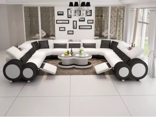 Ecksofa Sofa Wohnlandschaft Design Couch Sofas Polster Eckgarnitur Couchen Neu