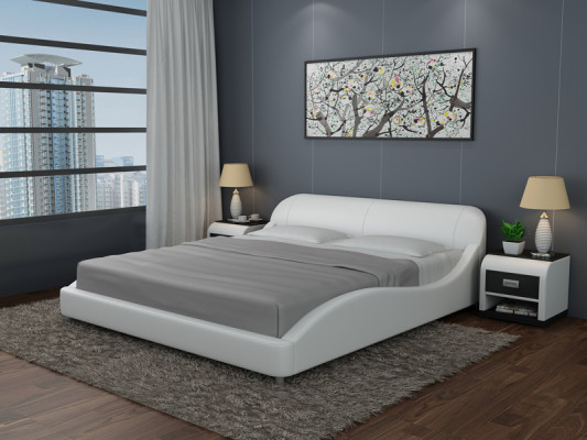 Moderne Eleganz für Ihr Schlafzimmer Das beeindruckende neue Doppelbett