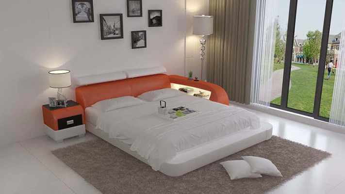 Wasserbett Hotel Doppel Bett Betten Komplett Lederbett Polsterbett Wasser LB8801
