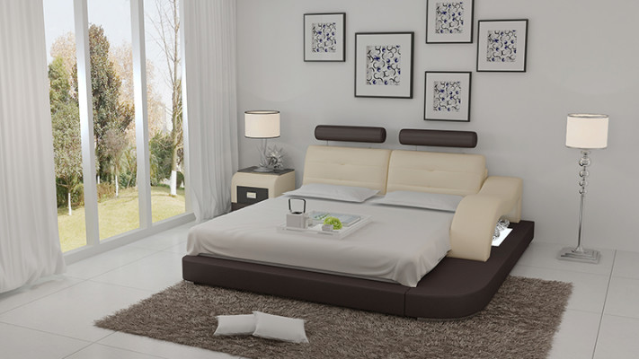 Wasserbett Hotel Doppel Bett Betten Komplett Lederbett Polsterbett Wasser LB8802
