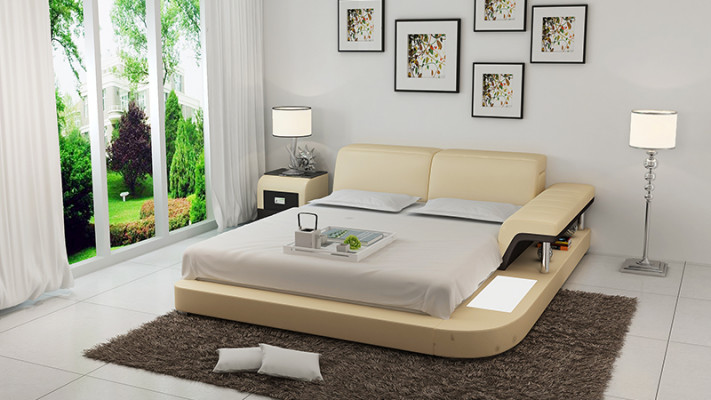 Wasserbett Hotel Doppel Bett Betten Komplett Lederbett Polsterbett Wasser