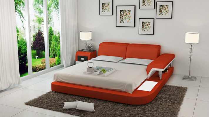 Wasserbett Hotel Doppel Bett Betten Komplett Lederbett Polsterbett Wasser