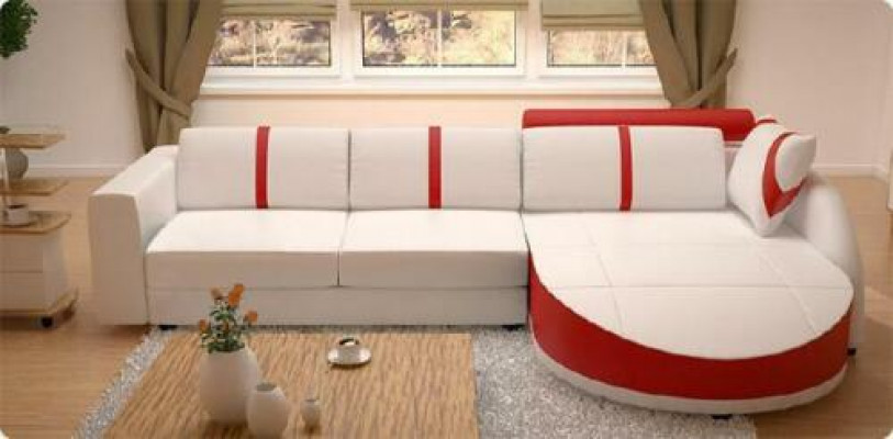 LEDERSOFA mit USB ECKSOFA MIT BETTFUNKTION DESIGNERSOFA SCHLAFSOFA NEU MINI COLO