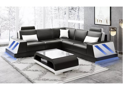 Ecksofa Beleuchtet Led Couch Sofa Polster Eckgarnitur Sofa Garnituren Couchtisch