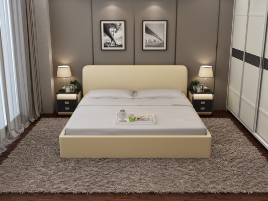 Wasserbett Hotel Doppelbett Vollbetten Lederbett, gepolstertes Wasserbett LB8836