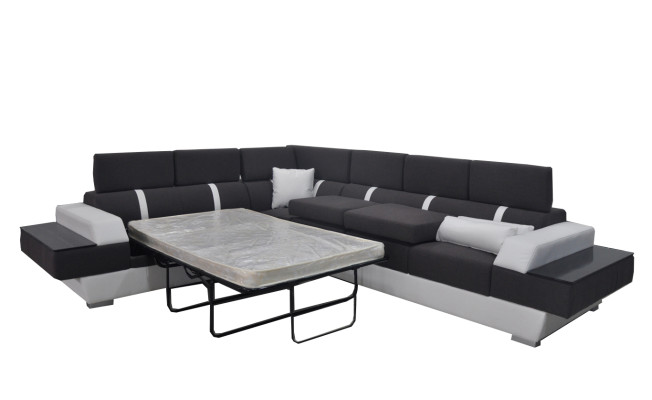 Ledersofa Couch Wohnlandschaft Eck Garnitur Design Modern Sofa L-Form K5015D