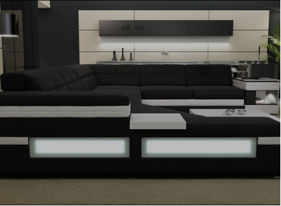 Designersofa Sofa Wohnlandschaft Ecksofa Wohnlandschaft Polster Couch Neu