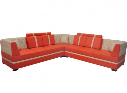Eck Sofa Couch Polster Ecke Wohn Zimmer Landschaft Designer Deko Couchen