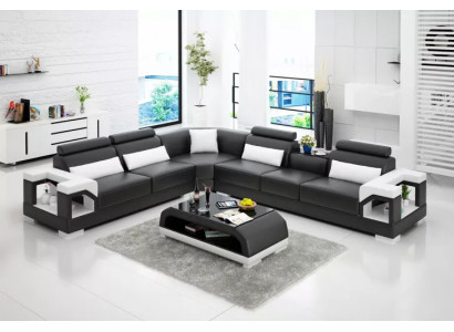 Wohnzimmer Ledersofa Ledercouch Couch Garnituren Sofa Ledersofas Wohnlandschaft
