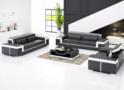 Wohnlandschaft Sofa Sofagarnitur 321 Sitzer Ecksofa Polster Designer Garnitur
